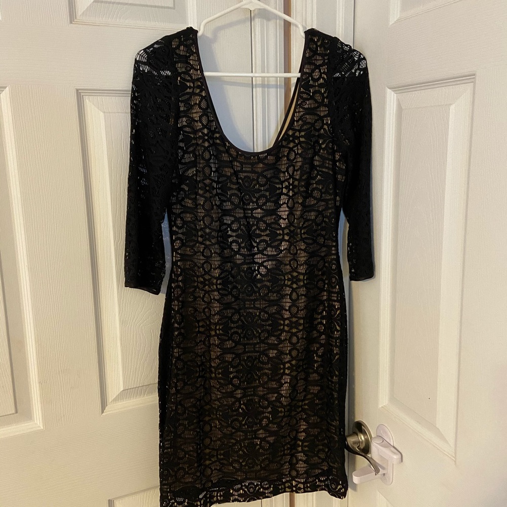 NWOT GUESS Black Lace Dress